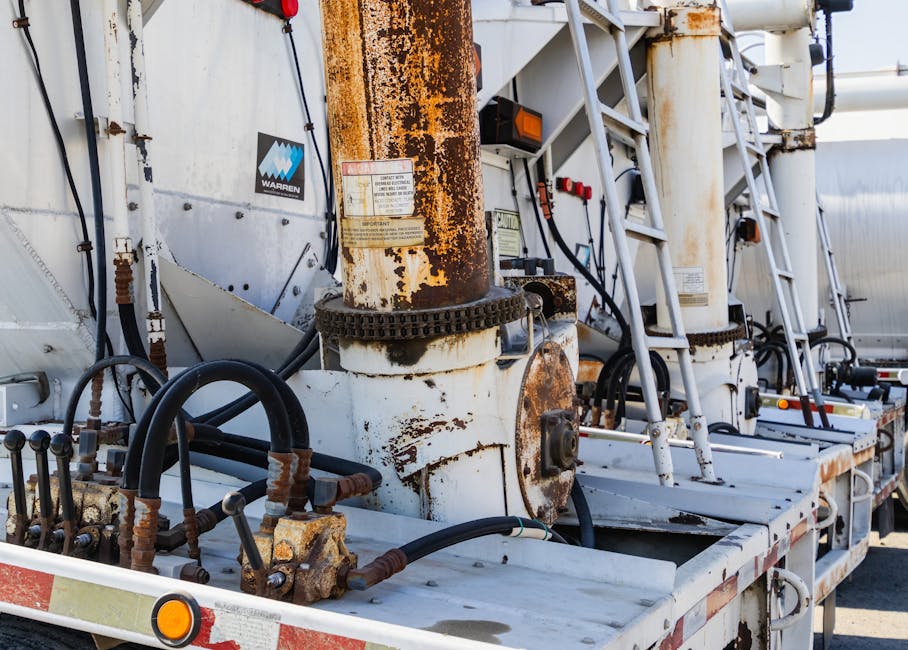 Close-up of rusty metal pipes in industrial machinery equipment outdoors.